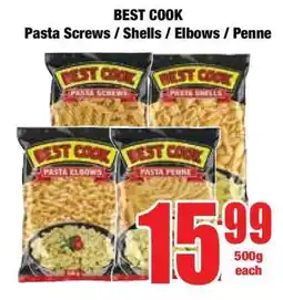 Boxer BEST COOK Pasta Screws / Shells / Elbows / Penne offer