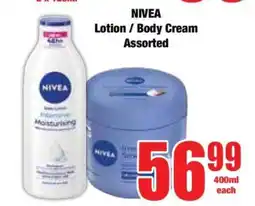 Boxer NIVEA Lotion / Body Cream Assorted offer
