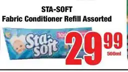 Boxer STA-SOFT Fabric Conditioner Refill Assorted offer