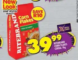 Shoprite RITEBRAND CORN FLAKES CEREAL 1kg offer