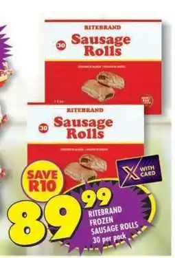 Shoprite RITEBRAND FROZEN SAUSAGE ROLLS 30 per pack offer