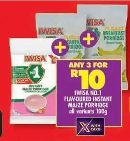 Shoprite IWISA No.1 Flavoured Instant Maize Porridge offer