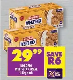 Shoprite Bokomo Weet-Bix Cereal offer