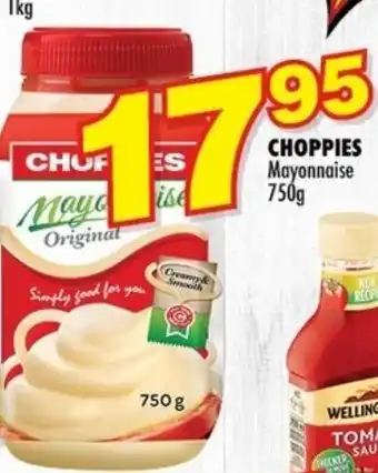 Choppies Choppies Mayonnaise 750g offer