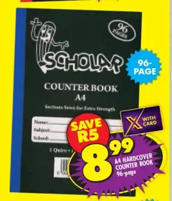 Shoprite A4 Hardcover Counter Book 96-Page offer