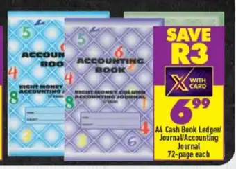 Shoprite A4 Cash Book Ledger / Journal / Accounting Journal 72-Page each offer