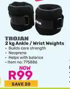 Game Trojan 2Kg Ankle/Wrist Weights 775886 offer