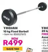 Game Trojan 10Kg Fixed Barbell 850027672 offer