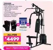 Game Trojan Power Gym 1.0 Free Trojan Pro Weight Gel Gym Gloves Plus USN Pure Creatine 410g-For All offer