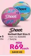 Game Slazenger Netball Ball Size 5 828680/764216 offer
