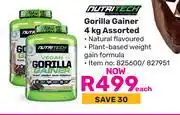 Game Nutritech Gorilla Gainer Assorted 825600/827951-4Kg offer