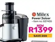 Game Milex Power Juicer offer