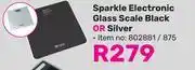 Game Casa Sparkle Electronic Glass Scale (Black Or Silver)-Each offer