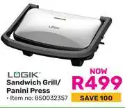 Game Logik Sandwich Grill/ Panini Press offer