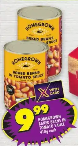 Shoprite Homegrown baked beans in tomato sauce offer