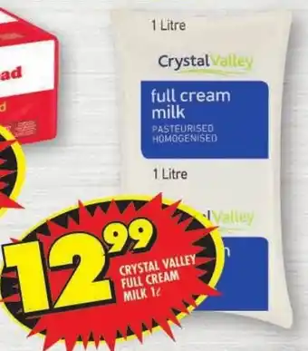 Shoprite Crystal valley full cream milk offer