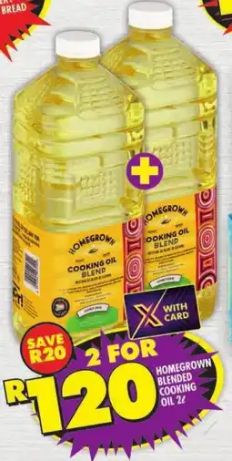 Shoprite Homegrown blended cooking oil offer