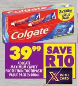 Shoprite Colgate maximum cavity protection toothpaste value pack offer