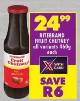 Shoprite Ritebrand fruit chutney offer