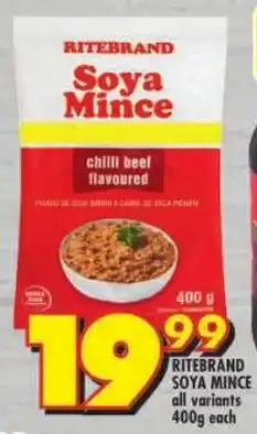 Shoprite Ritebrand soya mince offer