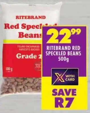 Shoprite Ritebrand red speckled beans offer