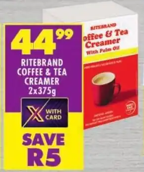 Shoprite Ritebrand coffee & tea creamer offer