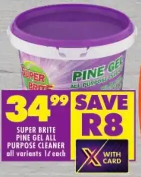 Shoprite Super brite pine gel all purpose cleaner offer