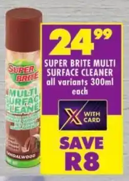 Shoprite Super brite multi surface cleaner offer