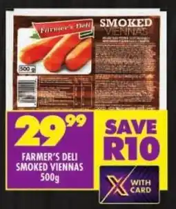 Shoprite Farmer's deli smoked viennas offer