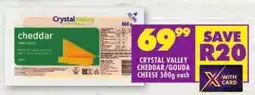 Shoprite Crystal valley cheddar/ gouda cheese offer