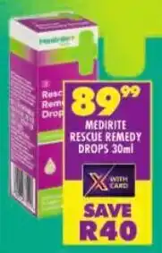 Shoprite Medirite rescue remedy drops offer