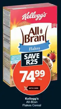 Checkers Kellogg's All-Bran Flakes Cereal offer