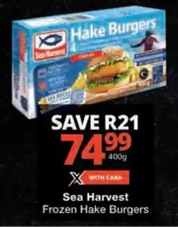 Checkers Sea Harvest Frozen Hake Burgers offer