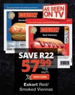 Checkers Eskort Red/ Smoked Viennas offer