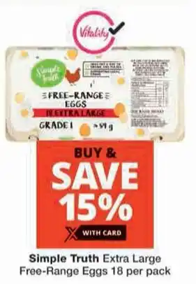 Checkers Simple Truth Extra Large Free-Range Eggs offer