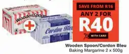 Checkers Wooden Spoon/ Cordon Bleu Baking Margarine offer