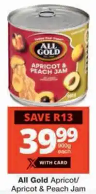 Checkers All Gold Apricot/ Apricot & Peach Jam offer