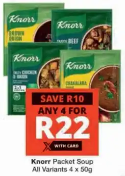 Checkers Knorr Packet Soup All Variants offer