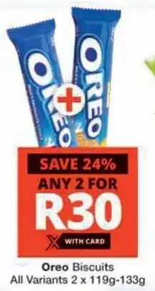 Checkers Oreo Biscuits All Variants offer