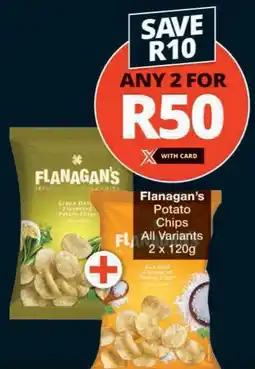 Checkers Flanagan's Potato Chips All Variants offer