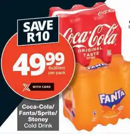 Checkers Coca-Cola/ Fanta/ Sprite/ Stoney Cold Drink offer