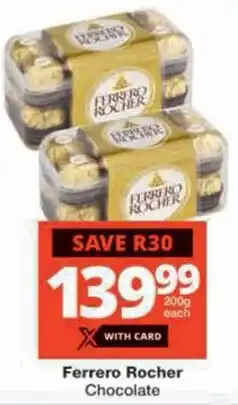 Checkers Ferrero Rocher Chocolate offer