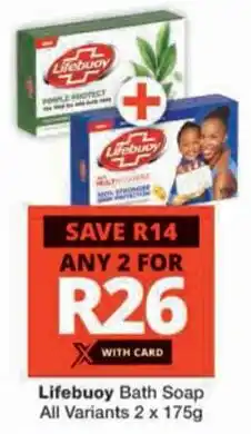 Checkers Lifebuoy Bath Soap All Variants offer