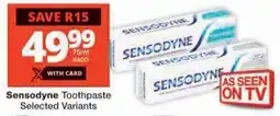 Checkers Sensodyne Toothpaste offer