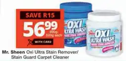 Checkers Mr. Sheen Oxi Ultra Stain Remover/ Stain Guard Carpet Cleaner offer