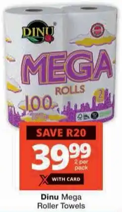 Checkers Dinu Mega Roller Towels offer