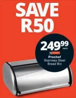 Checkers Prochef Stainless Steel Bread Bin offer