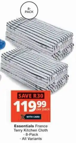 Checkers Essentials France Terry Kitchen Cloth offer