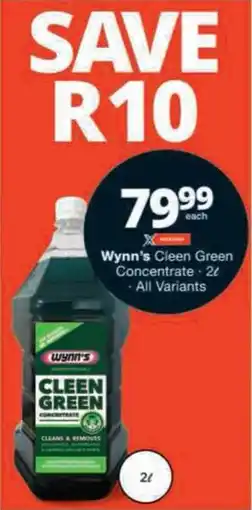 Checkers Wynn's Cleen Green Concentrate offer