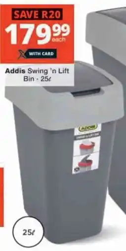 Checkers Addis Swing 'n Lift Bin offer